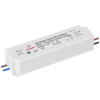 Блок питания ARPV-LV05040-A (5V, 8.0A, 40W) (Arlight, IP67 Пластик, 3 года)